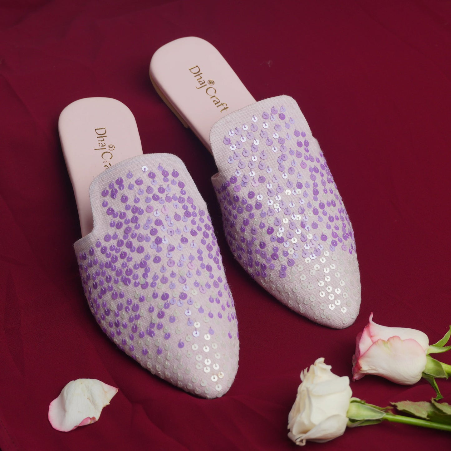 Dotted Elegance Mules