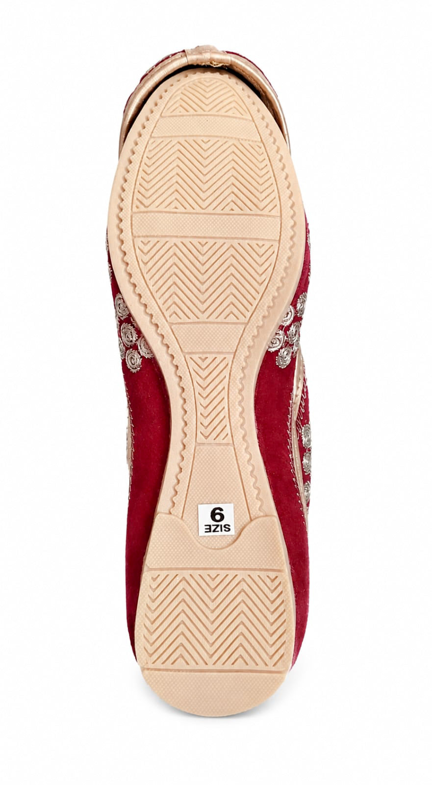 Red Embroidered Ballerina