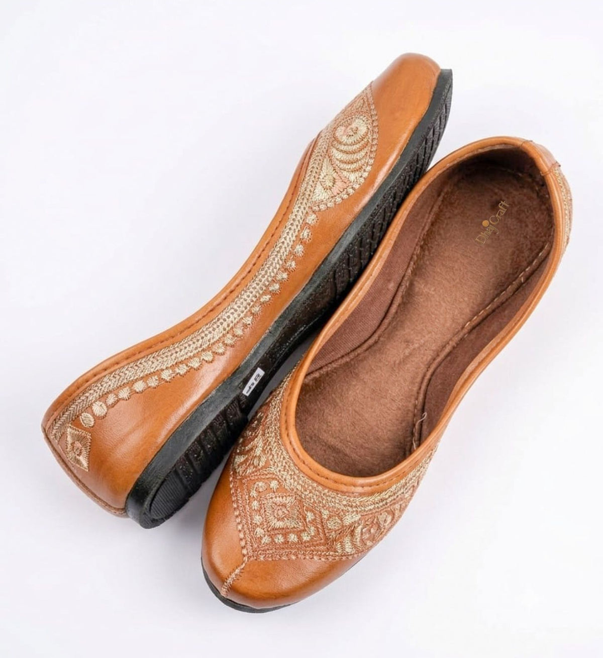 Brown Office-wear Jutti