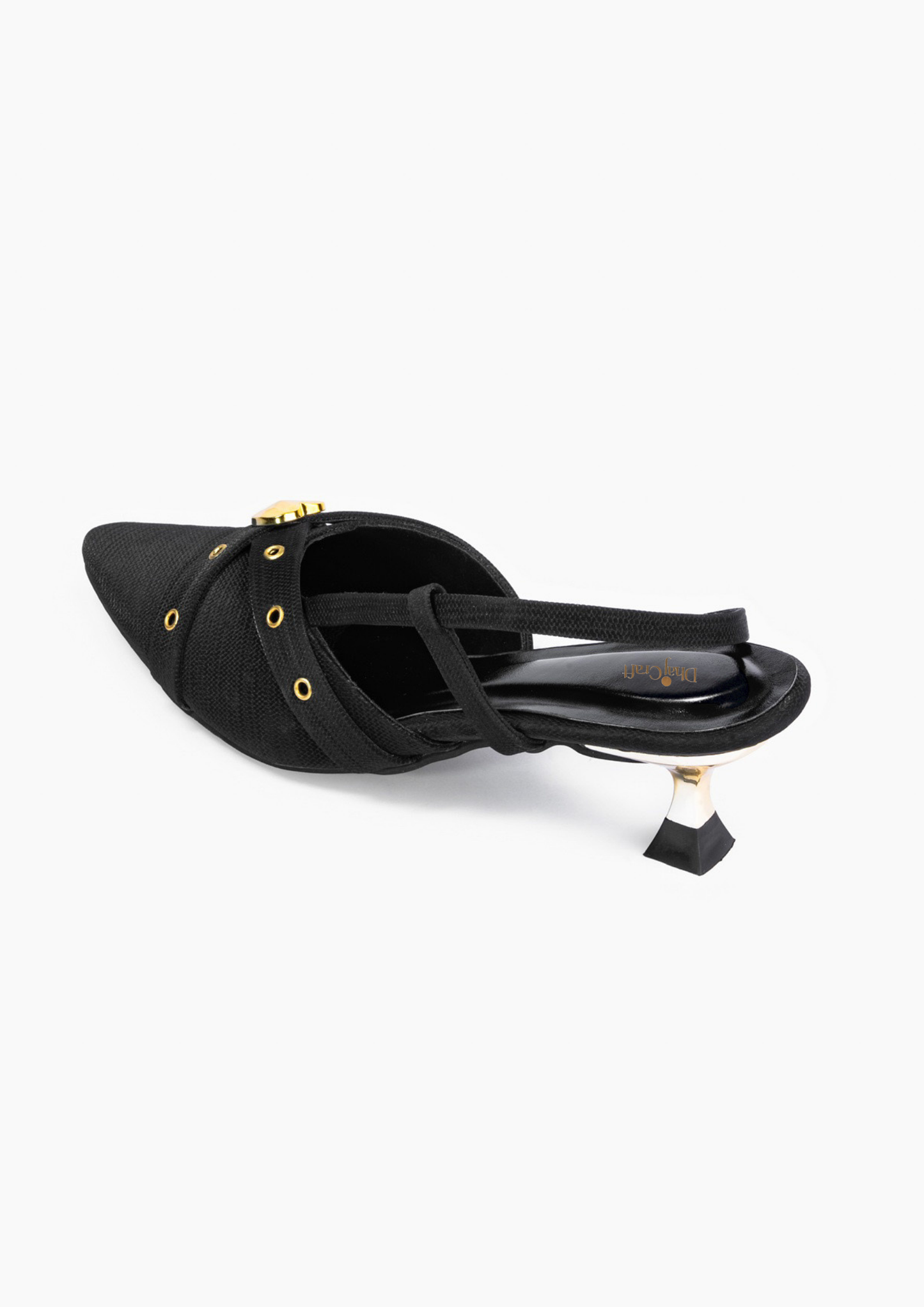 Women Party Mules with Buckles Heels