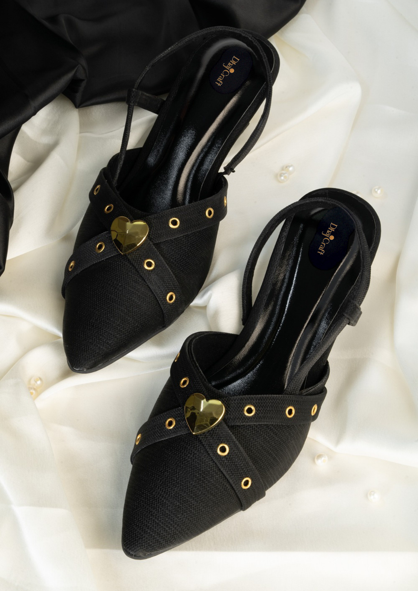 Women Party Mules with Buckles Heels