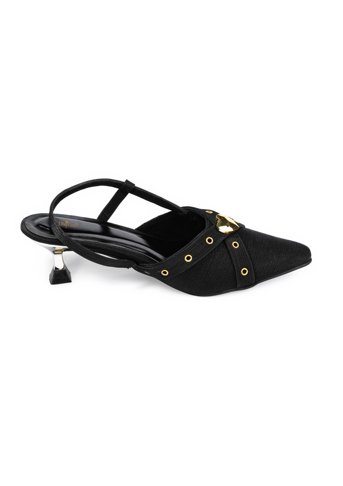 Women Party Mules with Buckles Heels