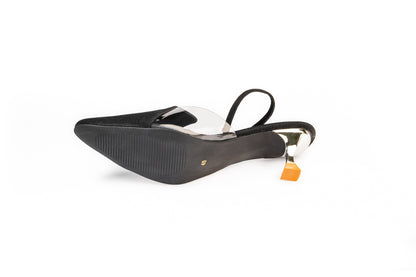 Women Party Mules with Buckles Heels