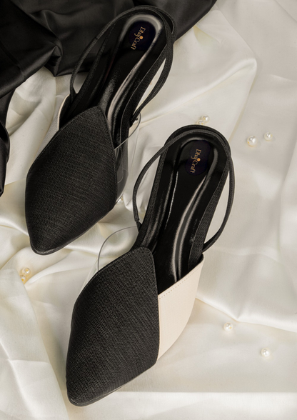 Women Party Mules with Buckles Heels