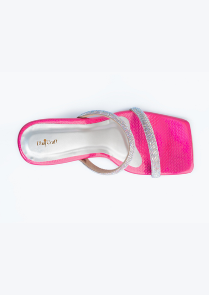 Women Textured Party Heels Sandal