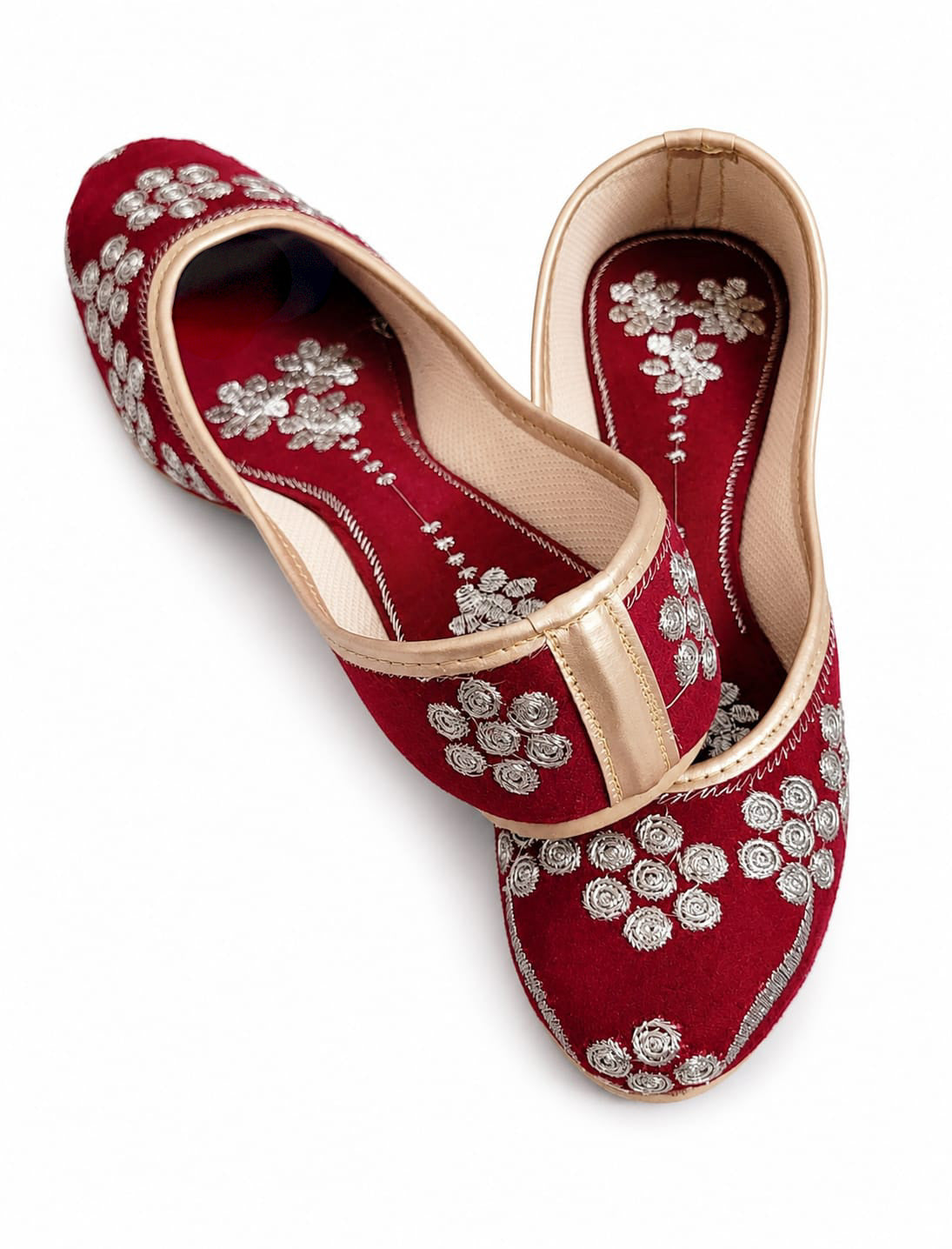 Red Embroidered Ballerina