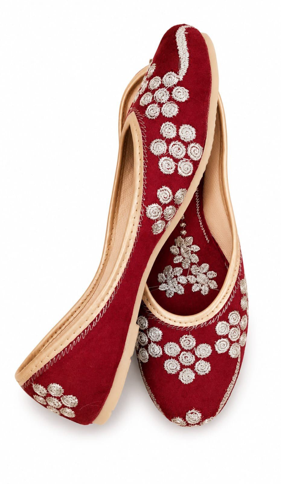 Red Embroidered Ballerina