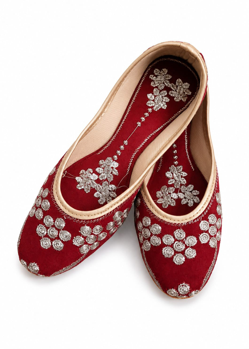 Red Embroidered Ballerina