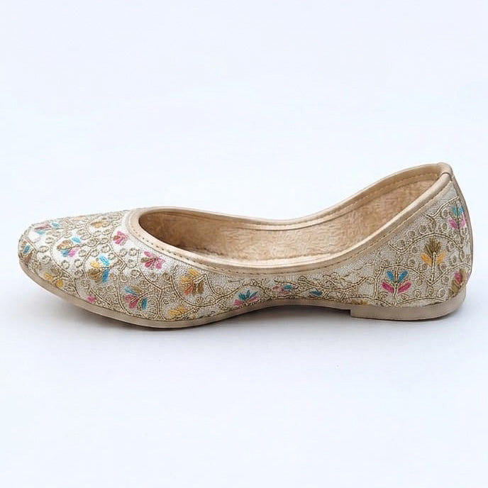 Golden Multicolour Jutti